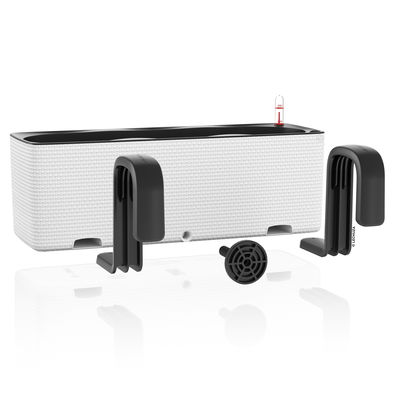 Lechuza 'Cube Color Triple', weiß, ca. 40 x 14 x H 14 cm