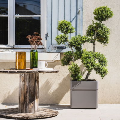 Eda Pflanzgefäß 'Carel', greige, ca. 40 x 40 x H 40 cm