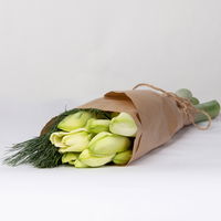 Schnittblumen-Mix aus 5 weißen Amaryllis & 5 Seidenkiefer