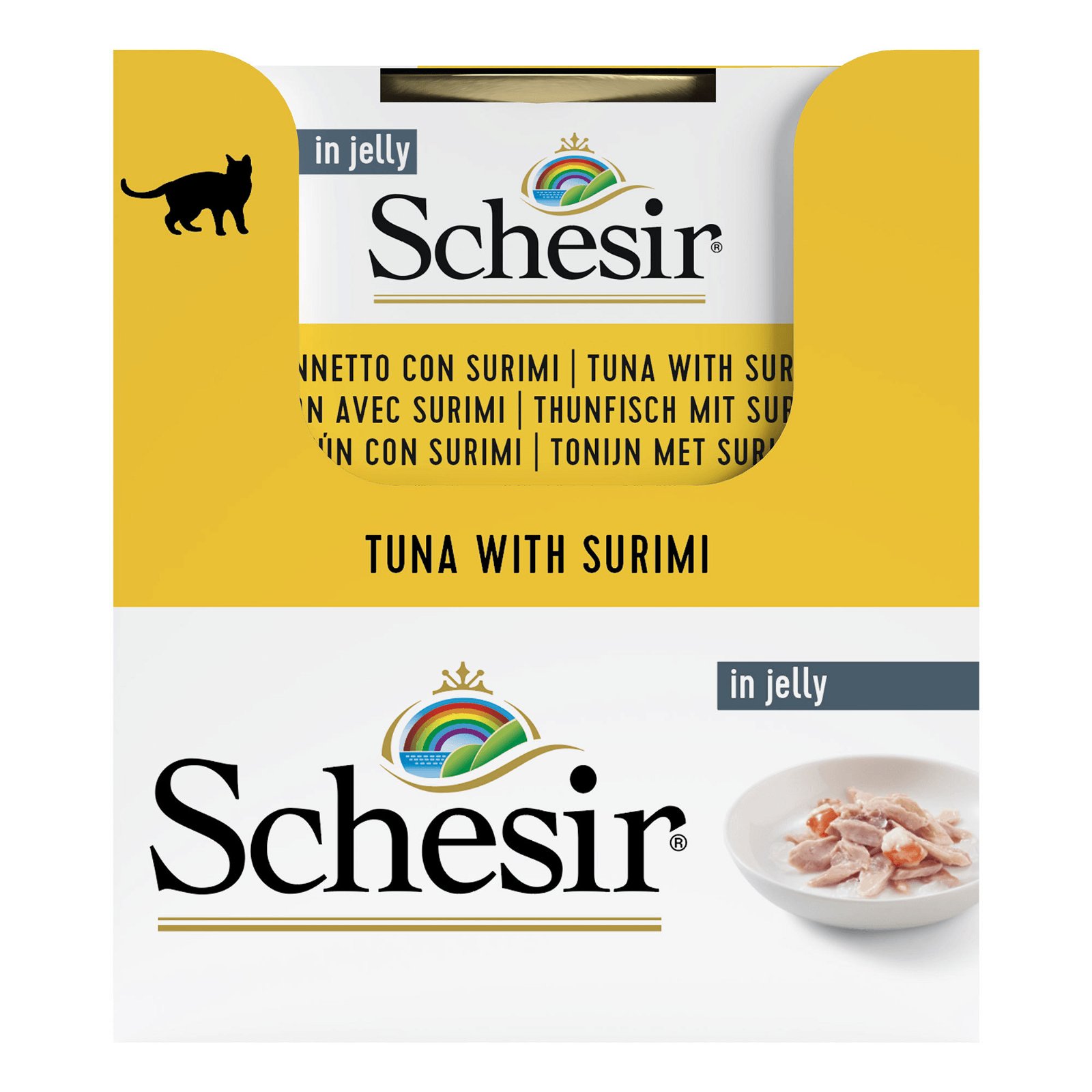 Schesir Cat Jelly, Thunfisch & Surimi,  85 g