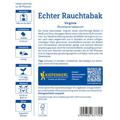 Saatgut, 'Echter Rauchtabak'