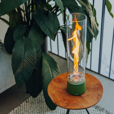 Höfats Tischfeuer 'Spin Air 1200', grün, Edelstahl, Ø13,8 x H54 cm Höfats Tischfeuer 'Spin Air 1200', grün, Edelstahl, Ø13,8 x H54 cm