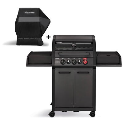 Enders Gasgrill Monroe PRO 3 SIK Turbo Shadow, inkl. Wetterschutzhülle
