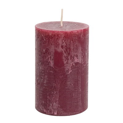 Safe Candle Stumpenkerzen 'Rustic', altrot, 4 Kerzen je Ø 7 x H 11 cm