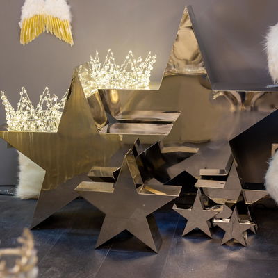 Stern, silber, Edelstahl Stern, silber, Edelstahl