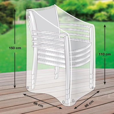 Kölle Premiumschutzhülle für Stapelstühle, Größe L, Maße 66 x 66 x 110 cm / 150 cm Kölle Premiumschutzhülle für Stapelstühle, Größe L, Maße 66 x 66 x 110 cm / 150 cm