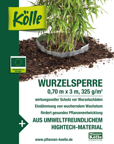 Kölle Wurzelsperre für Bambus 0,7 x 3 m Kölle Wurzelsperre für Bambus 0,7 x 3 m