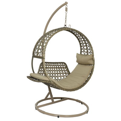 Hängesessel 'Kapaa', braun, inkl. Kissen