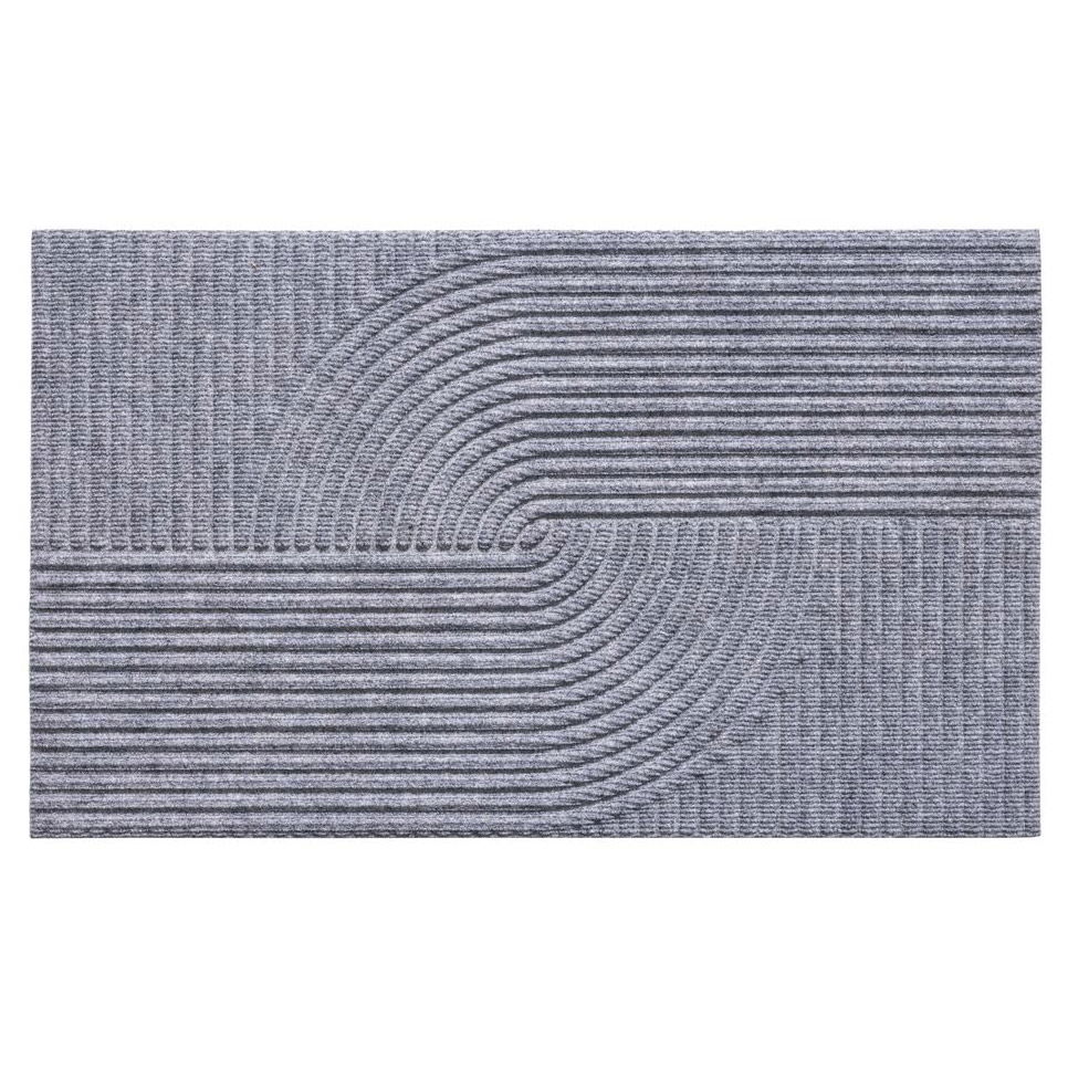 Kölle Outdoor-Matte 'Ramada Curves', grau, ca. 75 x 45 cm