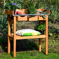 Pflanztisch, natur, Kiefernholz, 78 x 38 x H91 cm