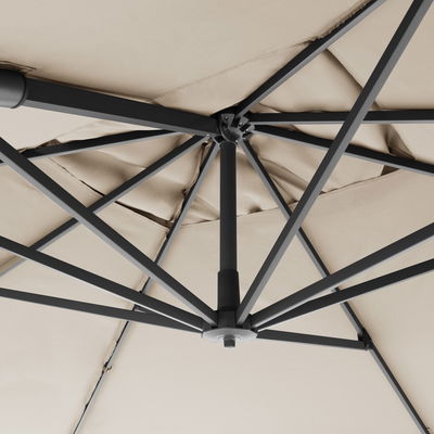 Pendelschirm 'Ravenna HFX', natur, 340 x 270 cm