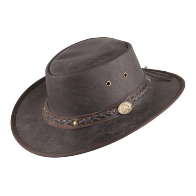 Hut 'Springbrook', braun, 100% Rindsleder Hut 'Springbrook', braun, 100% Rindsleder