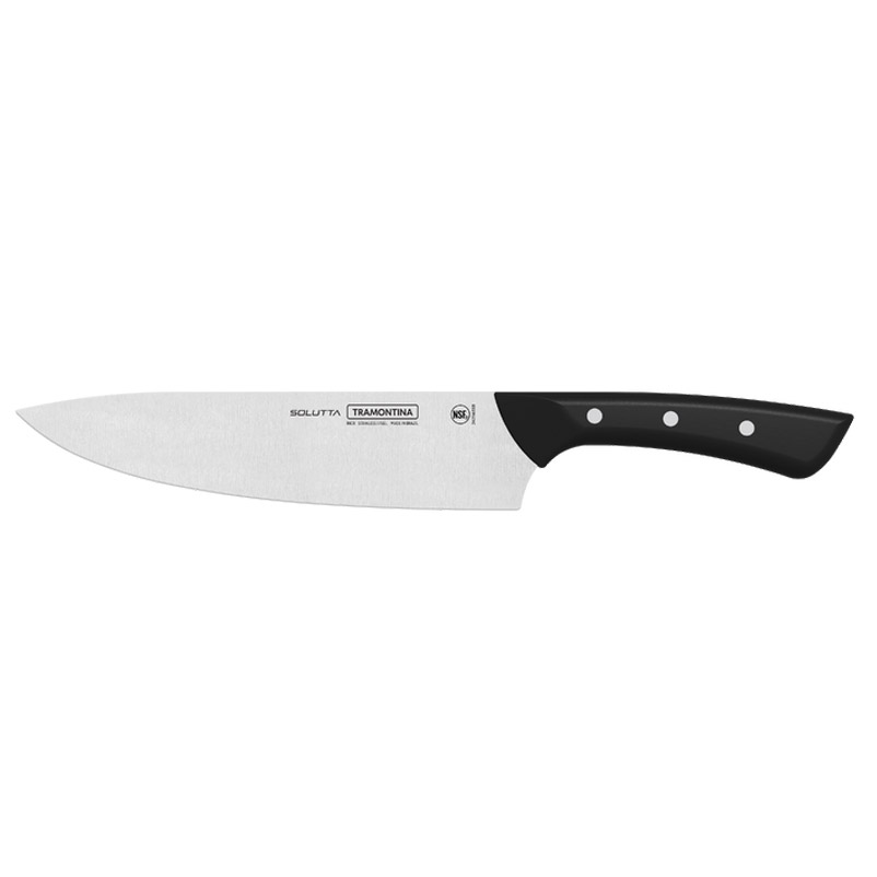 Tramontina Churrasco Kochmesser 'Solutta', schwarz, Klinge 23 cm