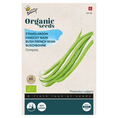 Bio Gemüsesamen, Bio-Buschbohne 'Compass', grün, 20 g Bio Gemüsesamen, Bio-Buschbohne 'Compass', grün, 20 g