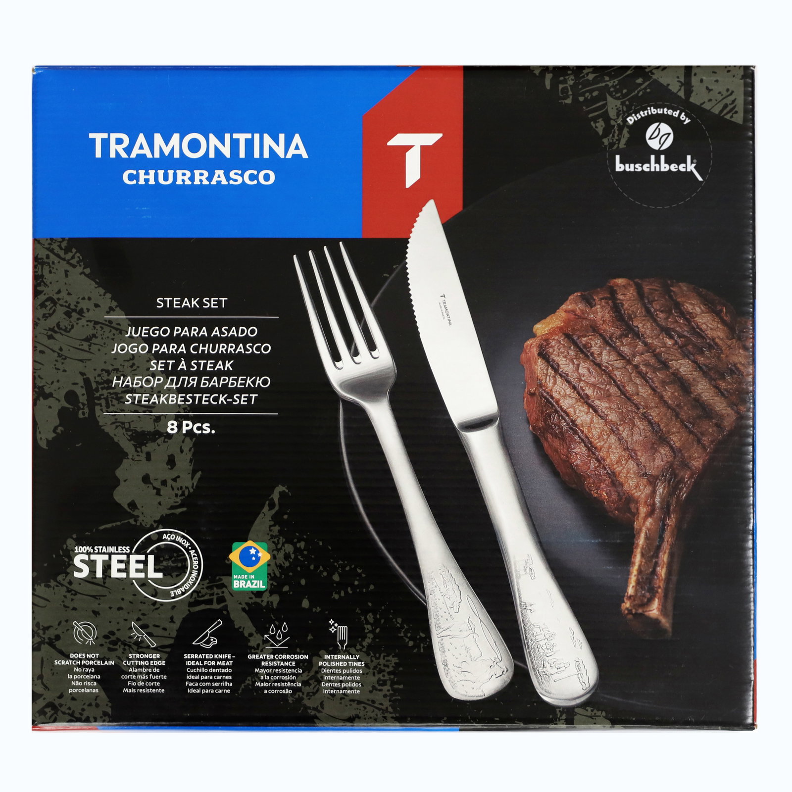 Buschbeck Gaucho Steakmesserset, 8-teilig Buschbeck Gaucho Steakmesserset, 8-teilig