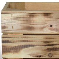 FSC®-Holzbox 'Hummeln bummeln', geflammt, Größe L