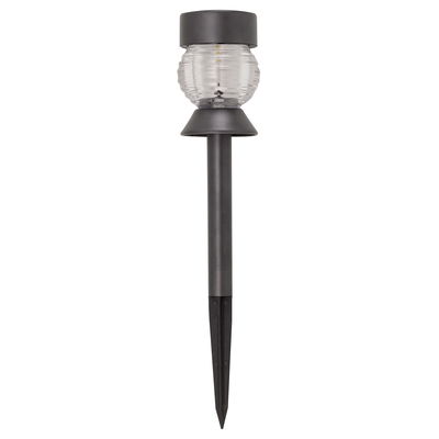 Solar Leuchte 'Chrystal' 365, dunkelgrau, ca. Ø 33 x 6 cm