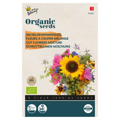 Bio-Saatgut, Schnittblumenmischung, bunt
