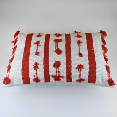 Kissen mit Füllung, rot-weiß, ca. 45 x 45 cm Kissen mit Füllung, rot-weiß, ca. 45 x 45 cm