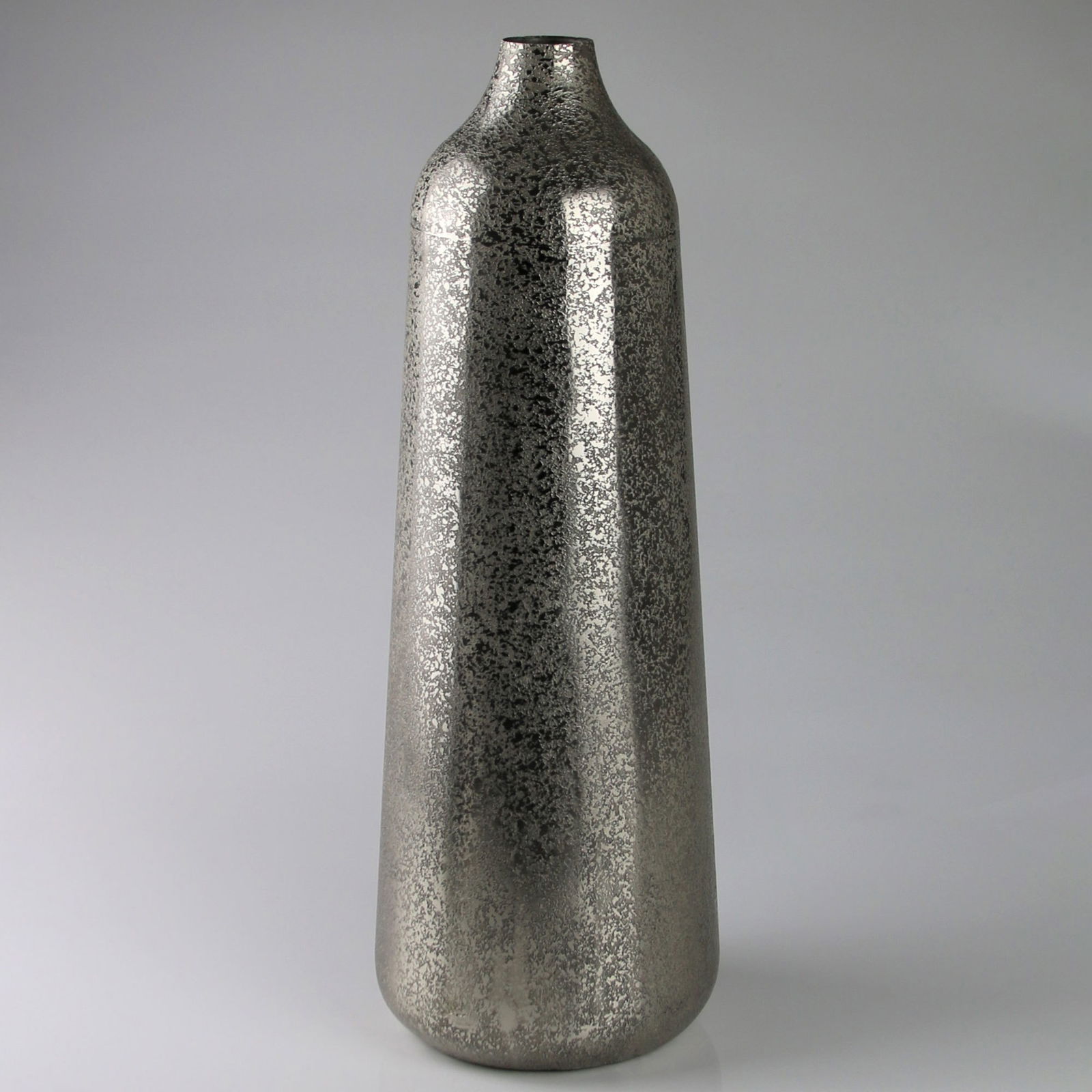 Vase, silber, Metall, 49 x 15 x 15 cm