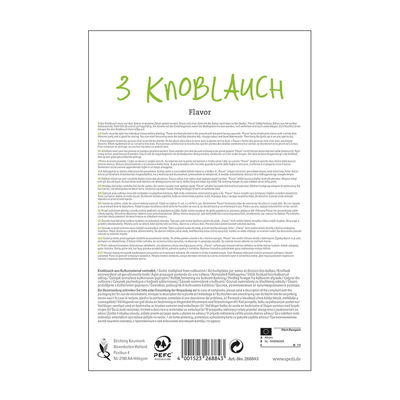 3 Stück Knoblauch Flavor, Allium sativum, Gr. 1, weiß