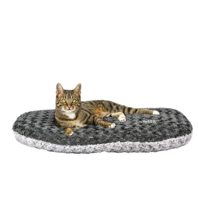 Nobby Kissen oval 'Seoli', dunkelgrau/hellgrau, ca. 80 x 49 cm