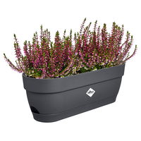 Elho Pflanzgefäß 'Vibia Campana', anthrazit, ca. L49 x B18 x H17 cm