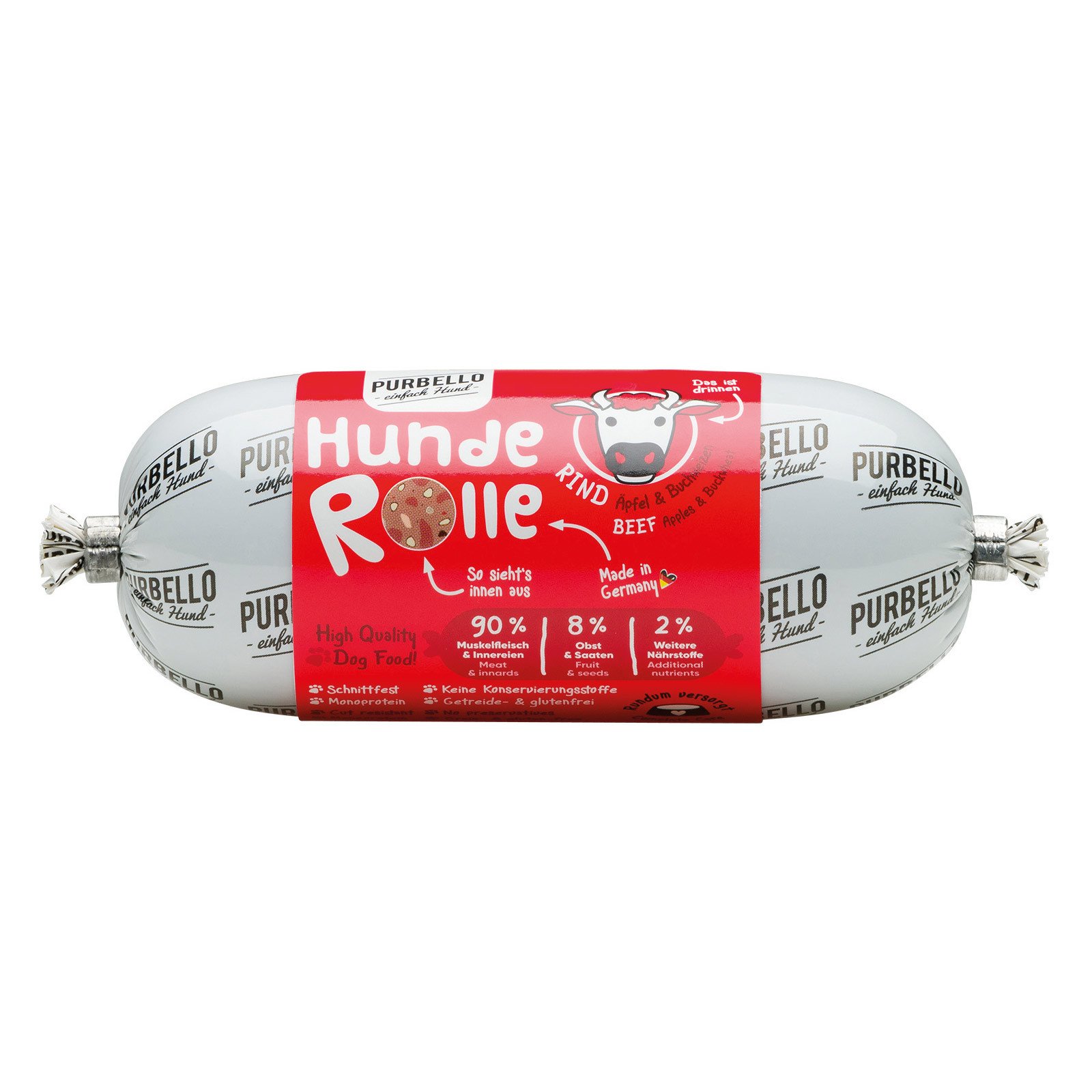 Purbello Hunderolle Rind, 200 g