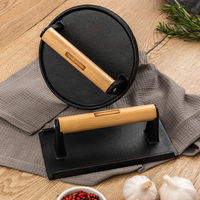 Tramontina Churrasco Grillpresse 'Black', schwarz, Ø 17 cm