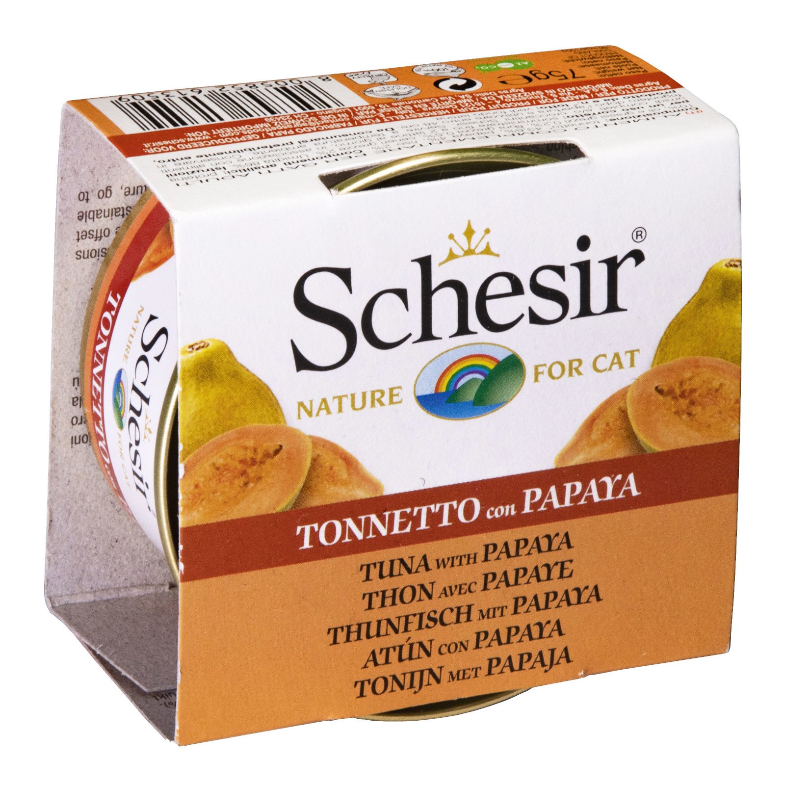 Schesir Cat Fruit, Thunfisch & Papaya, 75 g Dose
