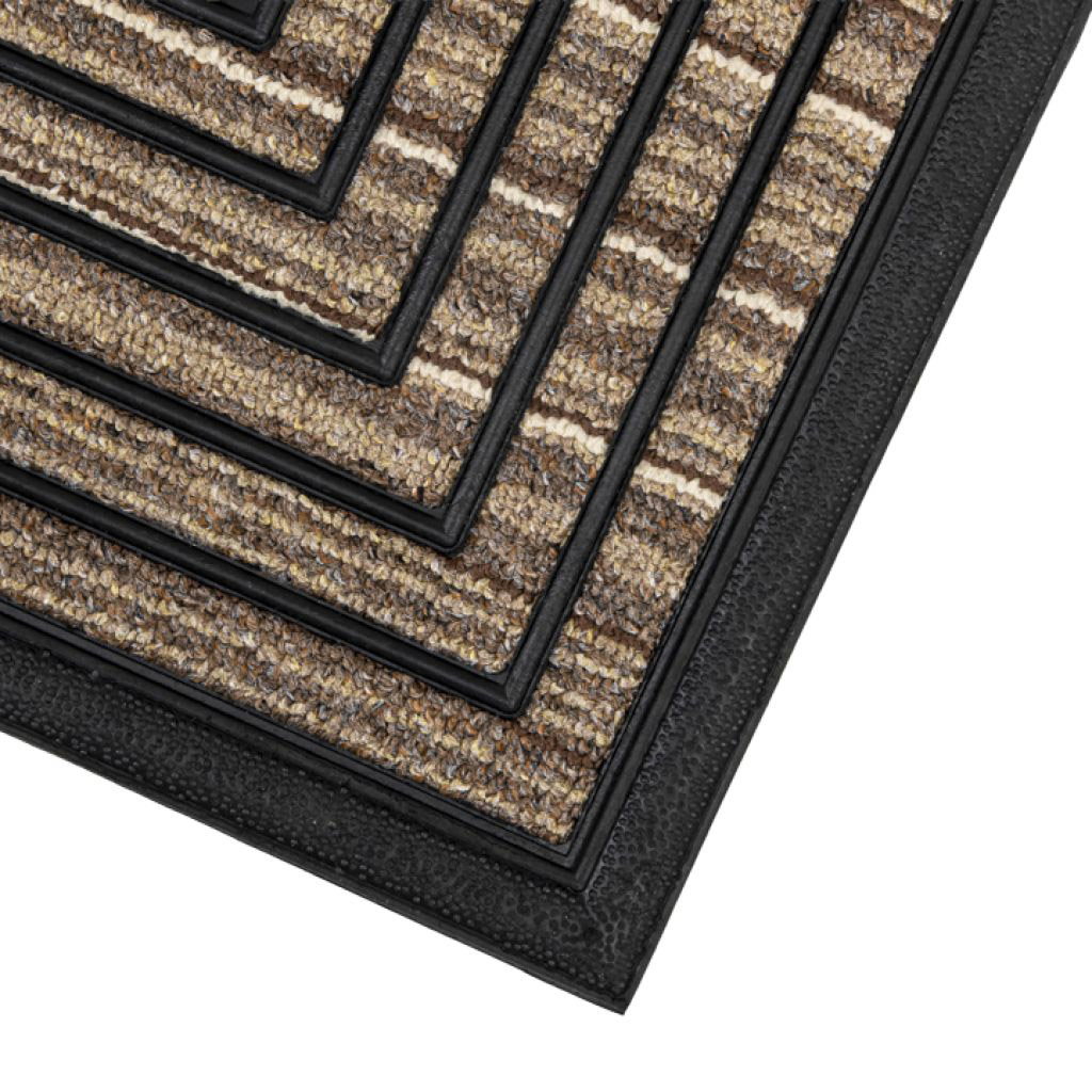 Kölle Fußmatte 'Supra Brown Stripes', ca. 45 x 75 cm
