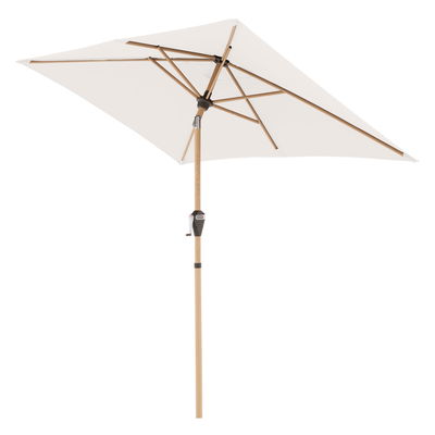 Doppler Kurbelschirm 'Alu-Wood Ultra', natur, ca. 210 x 140 cm Doppler Kurbelschirm 'Alu-Wood Ultra', natur, ca. 210 x 140 cm