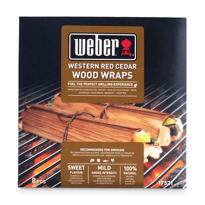 Weber Wood Wraps Zedernholz, 8 Stück