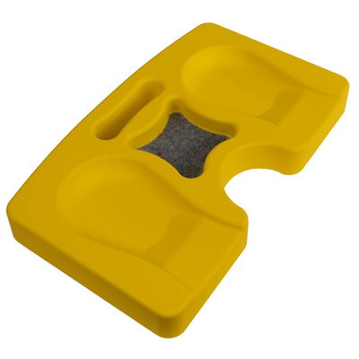 Kniekissen, gelb, ca. 41 x 25 x 4,5 cm Kniekissen, gelb, ca. 41 x 25 x 4,5 cm