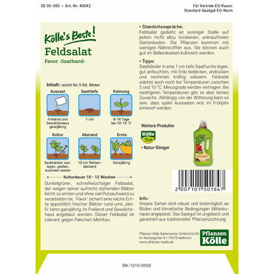 Kölles Beste Gemüsesamen Feldsalat Kölles Beste Gemüsesamen Feldsalat