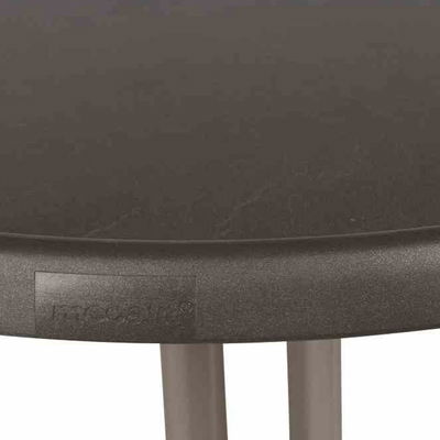 Sieger Boulevardklapptisch rund, champagner/Schiefer mocca Sieger Boulevardklapptisch rund, champagner/Schiefer mocca