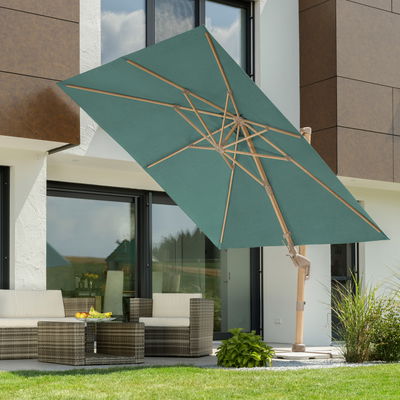 Schneider Pendelschirm 'Rhodos', grün, ca. 300 x 300 cm