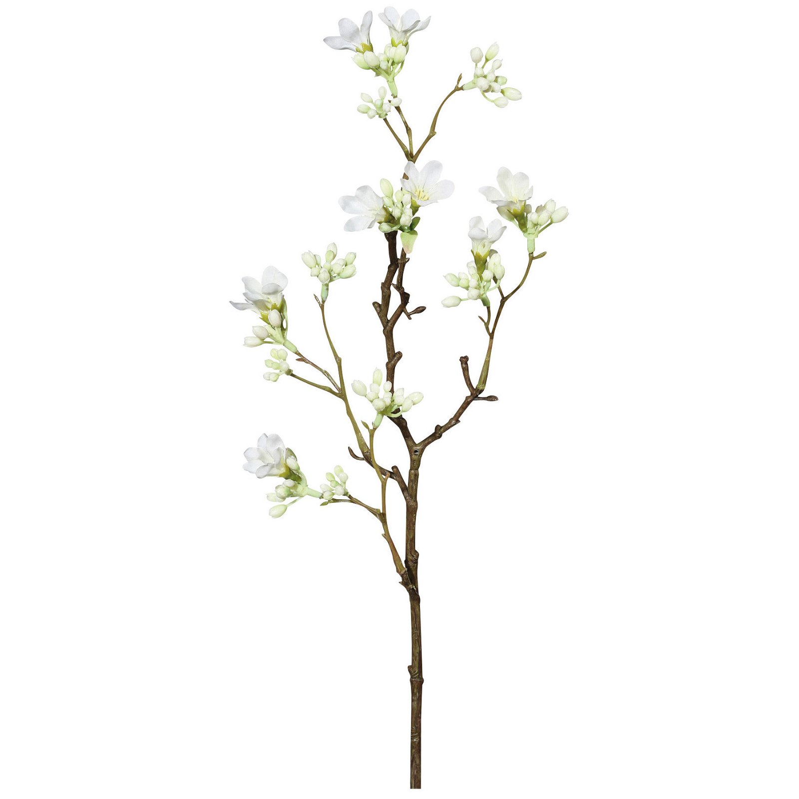 Scheinquittenzweig, Kunstpflanze, weiß, 51 cm
