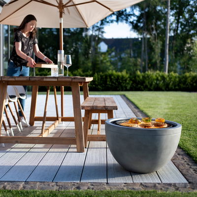 Buschbeck Feuerschale 'Madrid', grau, ca. Ø60 x H47 cm Buschbeck Feuerschale 'Madrid', grau, ca. Ø60 x H47 cm