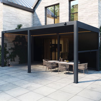 Seitenteil für Pergola, anthrazit, ca. 300 x 250 cm