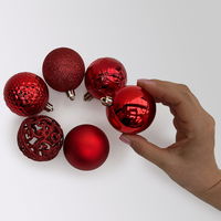 Kugelmix, 37er-Set, weihnachtsrot, ca. Ø 6 cm Kugelmix, 37er-Set, weihnachtsrot, ca. Ø 6 cm