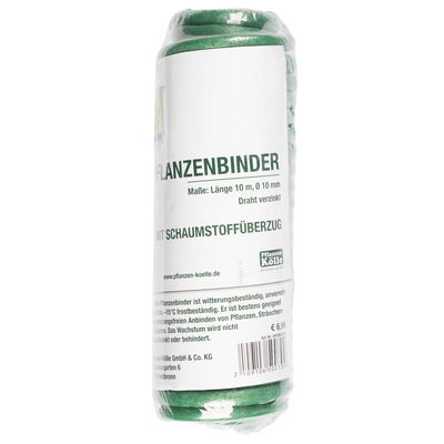 Kölle Pflanzenbinder Draht mit Schaumstoff, hellgrün, 10 m lang