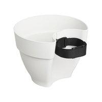 Elho Fallrohrpflanzgefäß 'Vibia Campana', seidenweiß