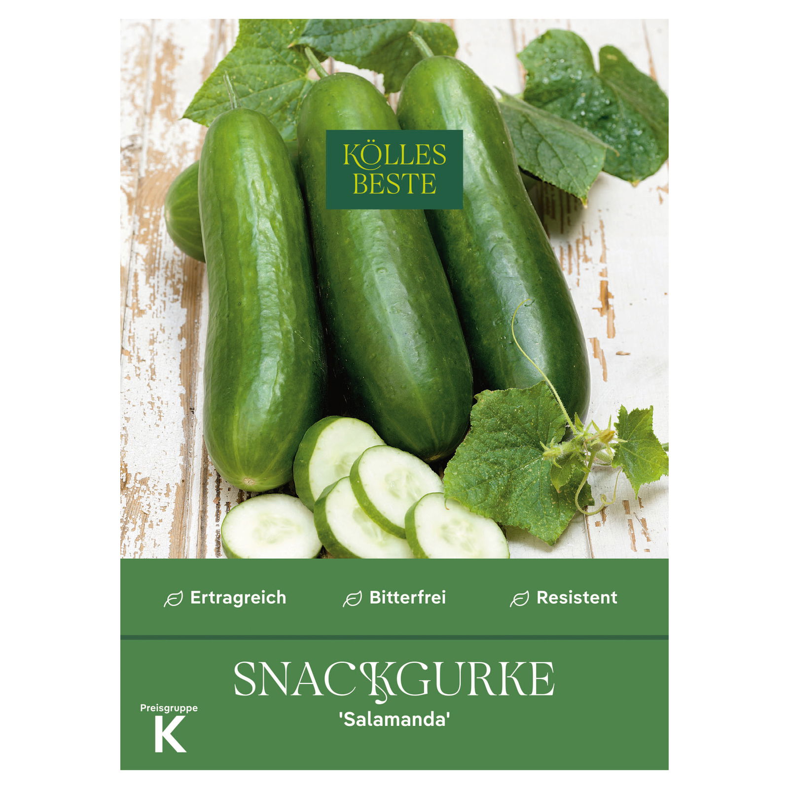 Kölles Beste Saatgut Snackgurke 'Salamanda', grün