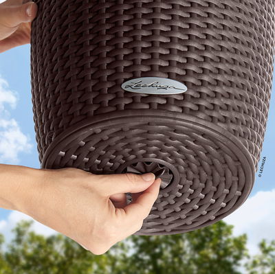 Lechuza 'Nido Cottage 35', graphitschwarz, ca. Ø 35 x H 23 cm Lechuza 'Nido Cottage 35', graphitschwarz, ca. Ø 35 x H 23 cm