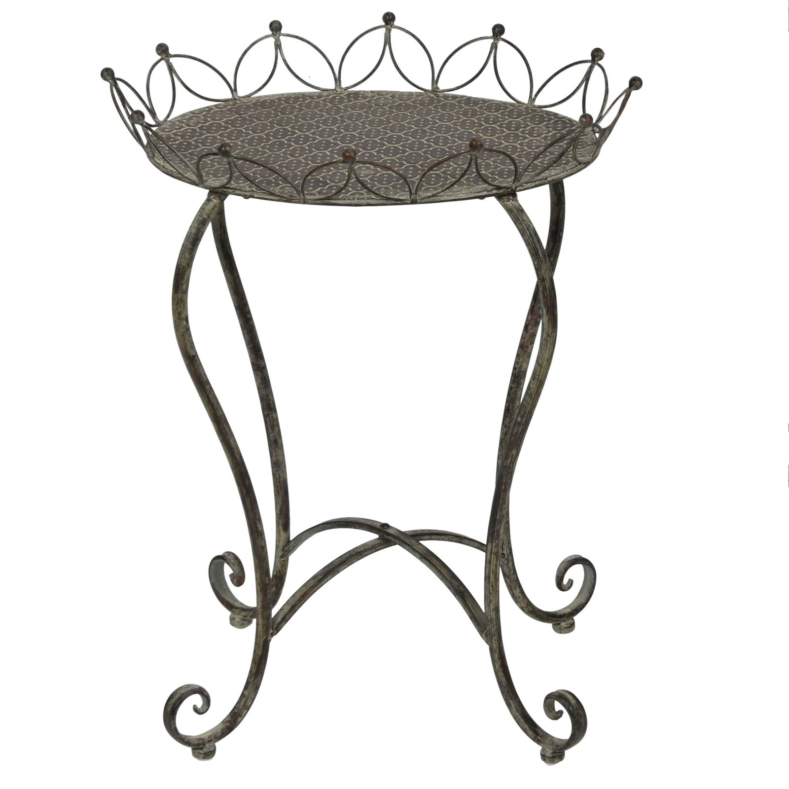 Beistelltisch, grau-braun, ca. 53 x 40 x H 68 cm