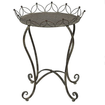 Beistelltisch, grau-braun, ca. 53 x 40 x H 68 cm