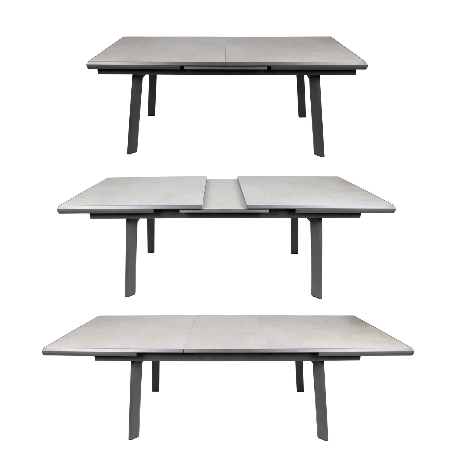 Kölle Ausziehtisch 'Sumba', grau, ca. 200-260 x 100 x H75 cm Kölle Ausziehtisch 'Sumba', grau, ca. 200-260 x 100 x H75 cm
