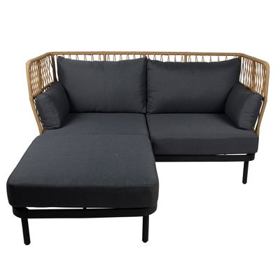 Sofa 'Rimini' inkl. Fußhocker & Auflagen Sofa 'Rimini' inkl. Fußhocker & Auflagen