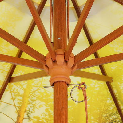 Mittelstockschirm 'Malaga', forrest, Ø ca. 300 cm